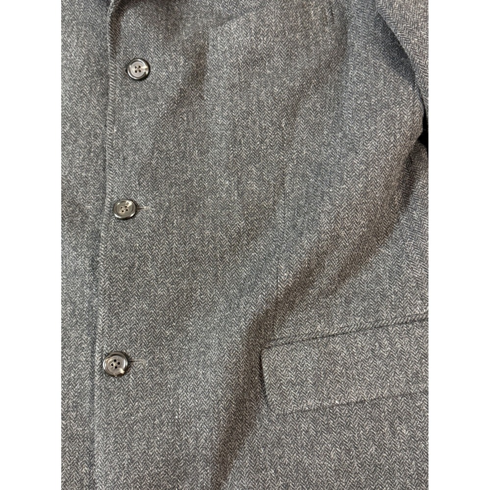 Polo Ralph Lauren Sport Coat Mens XL Charcoal Grey Great Wool Blend Herringbone - Picture 3 of 9